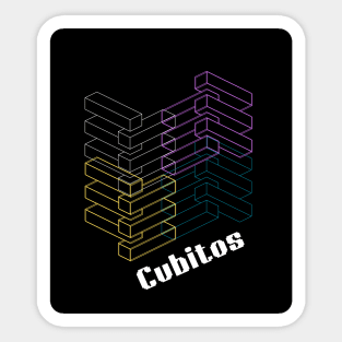 Cubitos in Spanish Design Sticker